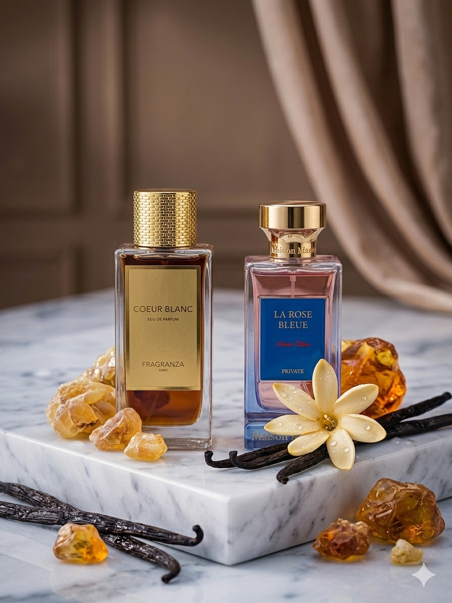 Cœur blanc X La Rose Bleu